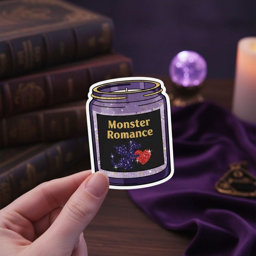 Bookish Queen Sticker Monster Romance Romance Tropes Candle Stickers - Holographic