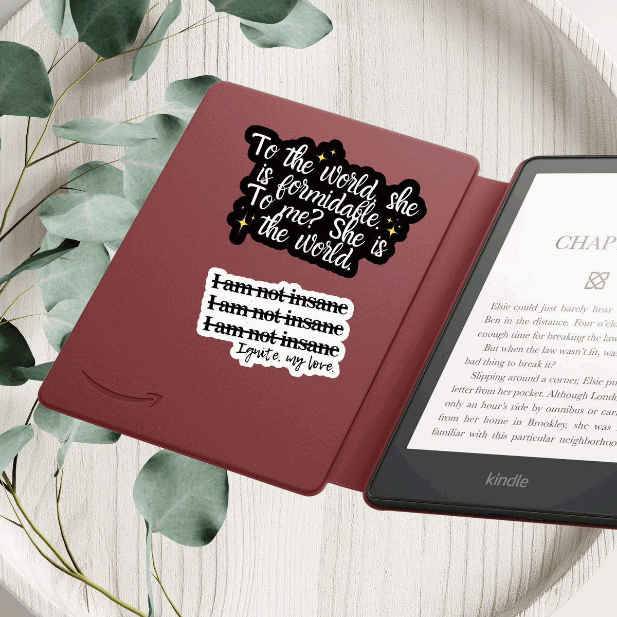 My Store Shatter Me Stickers Shatter Me Sticker Julliete Ferrars Quote - I am not insane