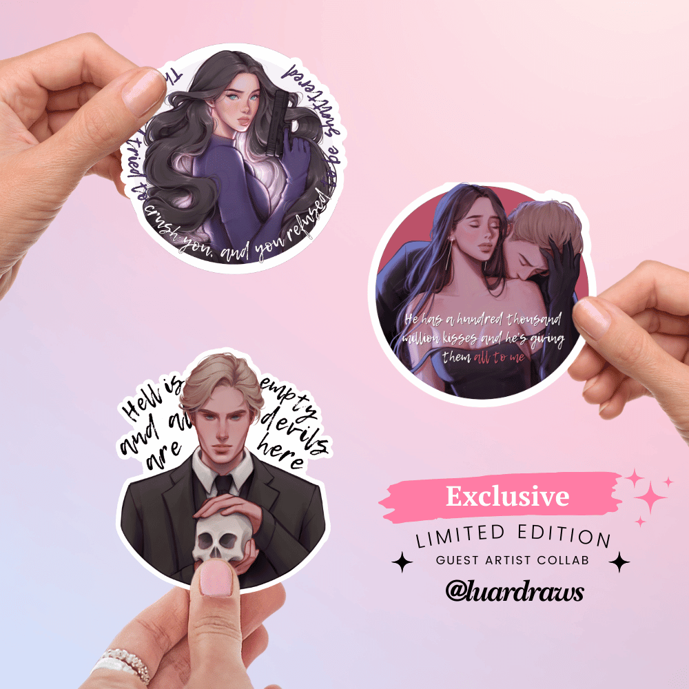 Bookish Queen Shatter Me Stickers Shatter Me Stickers - Exclusive Collab @Luardraws