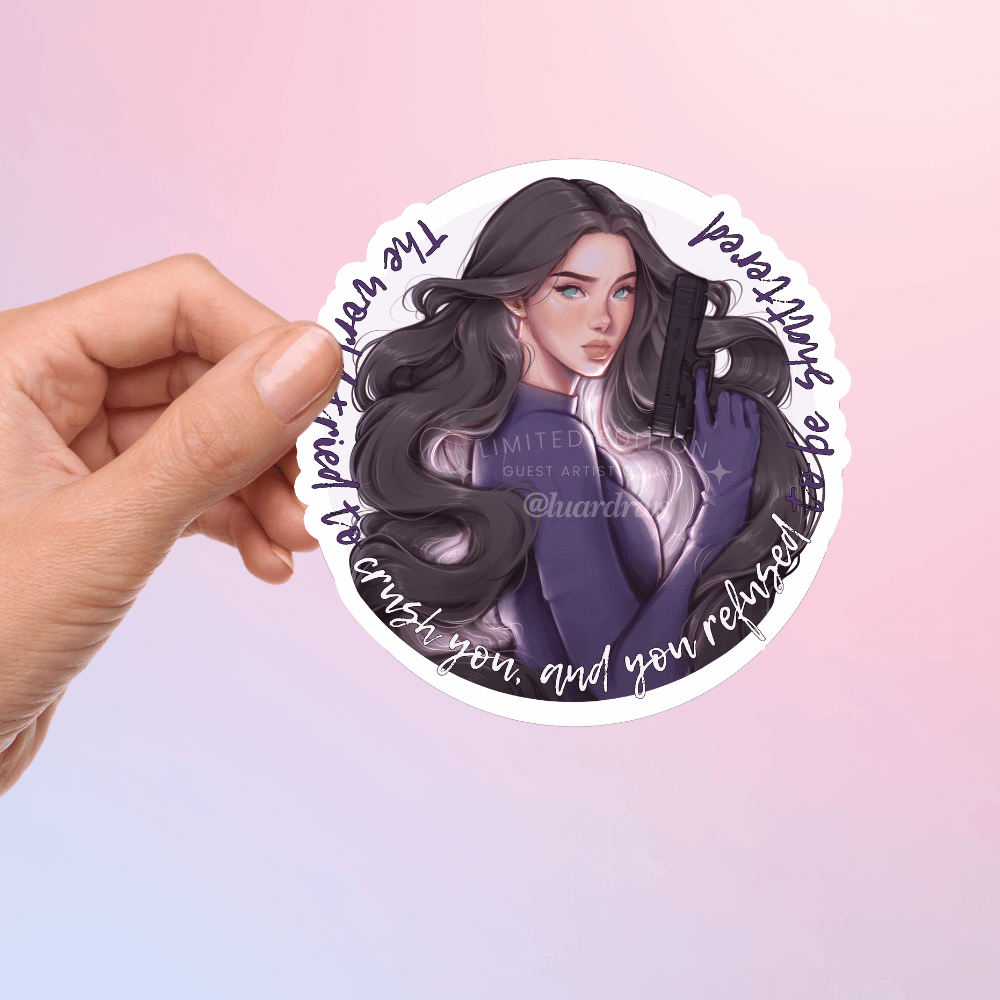 Bookish Queen Shatter Me Stickers Juliette Shatter Me Stickers - Exclusive Collab @Luardraws