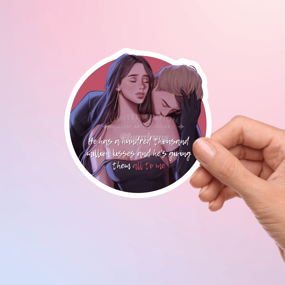 Bookish Queen Shatter Me Stickers Warnette Shatter Me Stickers - Exclusive Collab @Luardraws