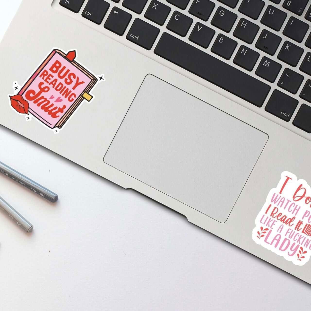 Bookish Queen Stickers Spicy Book Lover Sticker - Busy Reading Smut