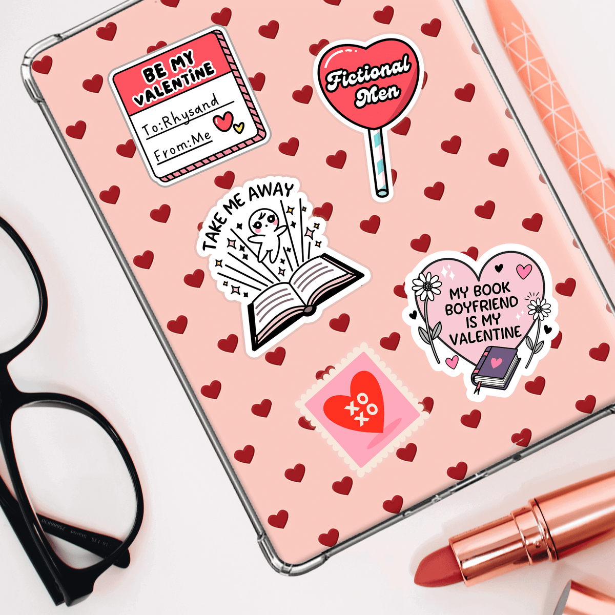 Bookish Queen Sticker Sucker for Fictional Men Lollipop Sticker