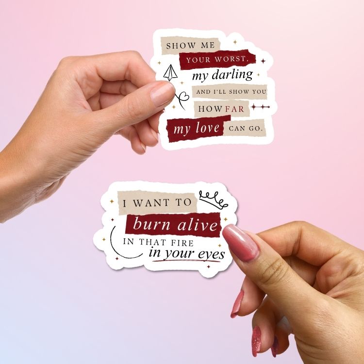 Bookish Queen Sticker The Kindred Curse Saga - Luther's Love Notes
