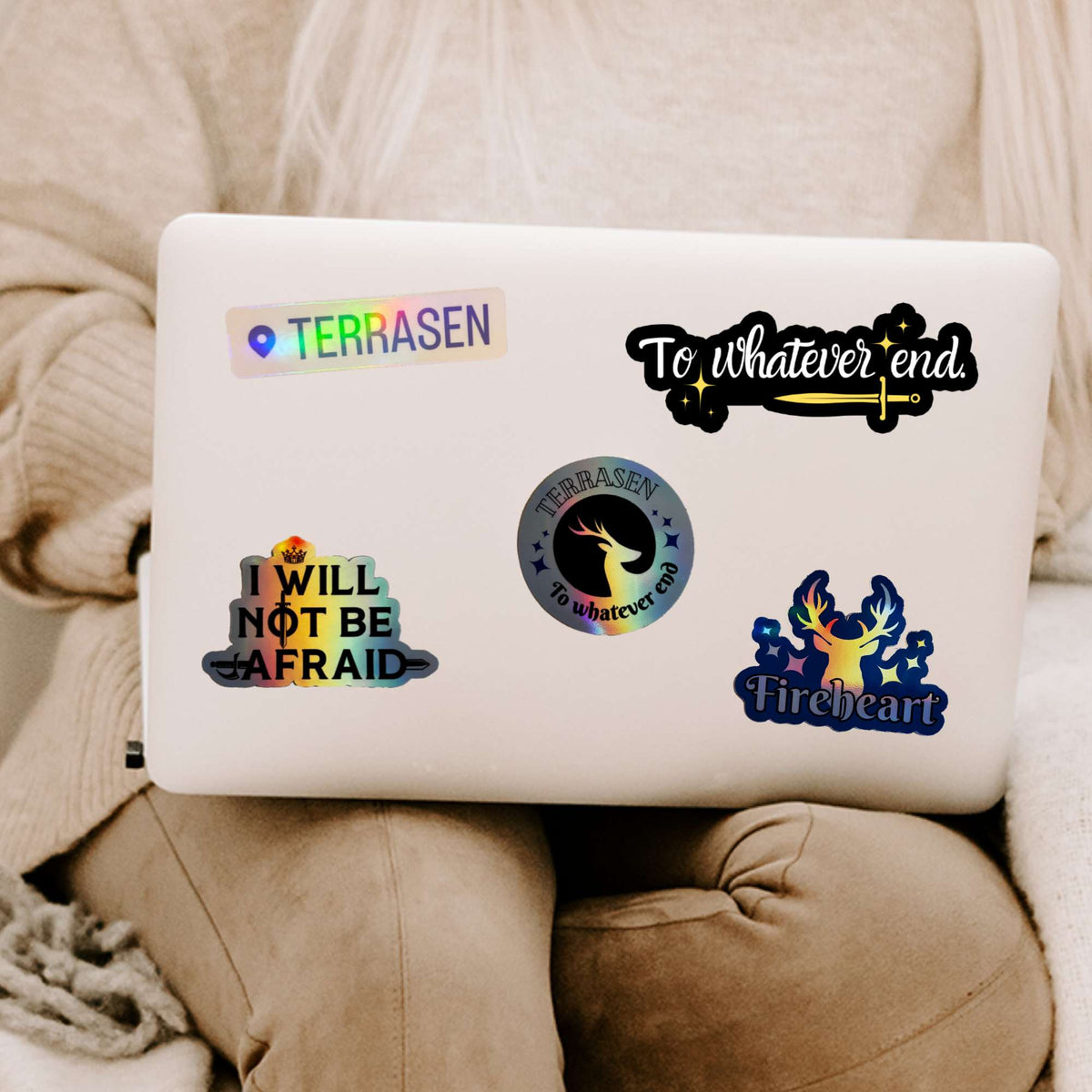Bookish Queen Throne of Glass Stickers 3 Throne of Glass Quote Sticker - To whatever end
