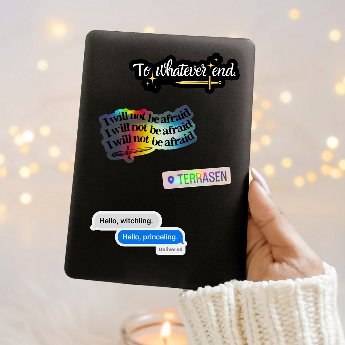 Bookish Queen Throne of Glass Stickers Throne of Glass Sticker Manorian Chat Bubble Sticker