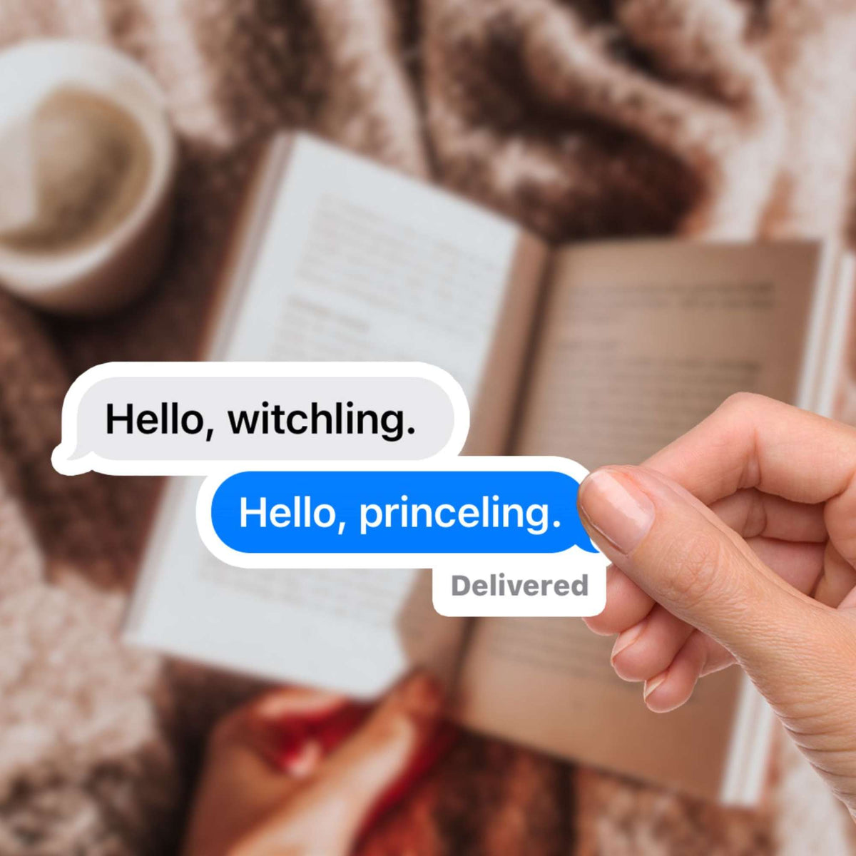 Bookish Queen Throne of Glass Stickers Throne of Glass Sticker Manorian Chat Bubble Sticker