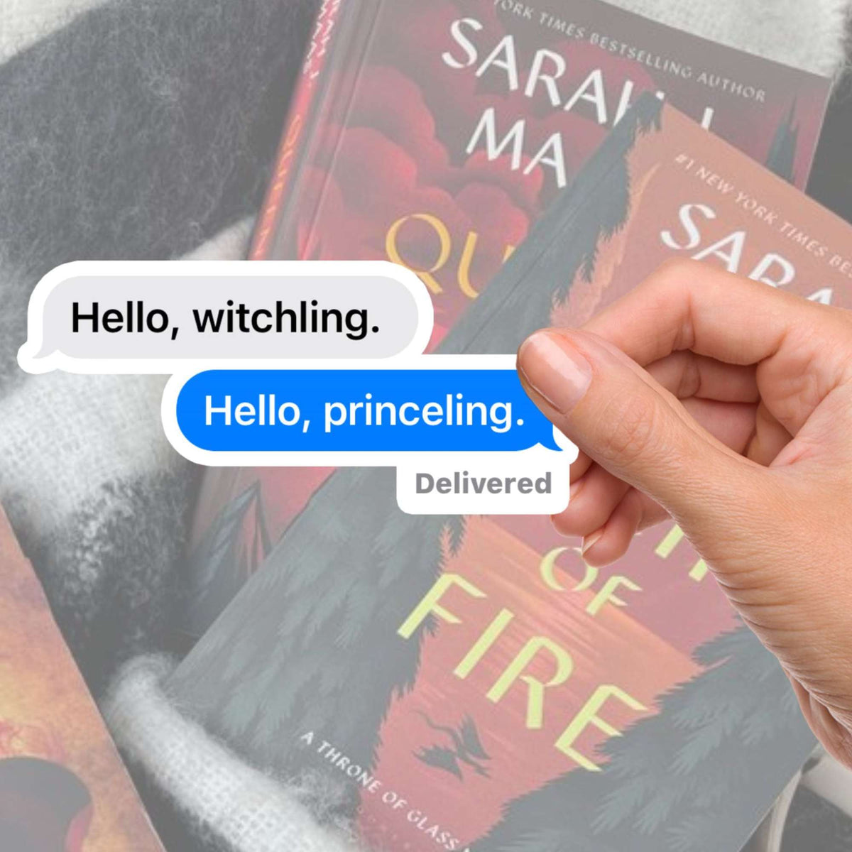 Bookish Queen Throne of Glass Stickers Throne of Glass Sticker Manorian Chat Bubble Sticker
