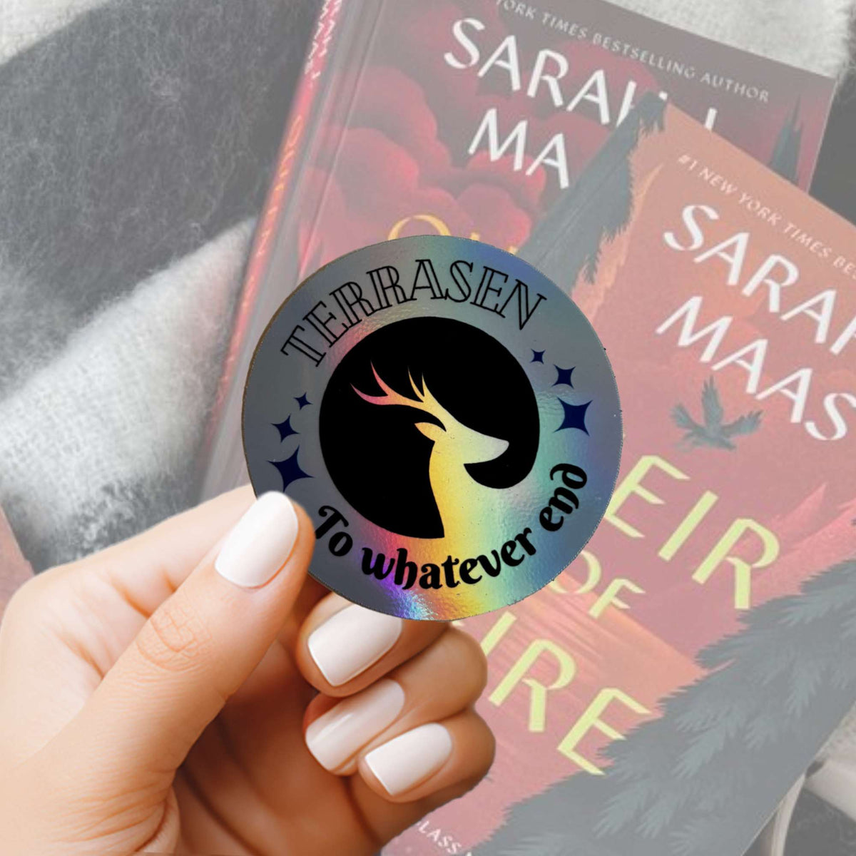 Bookish Queen Throne of Glass Stickers Throne of Glass Sticker Terrasen Lord of the North Badge