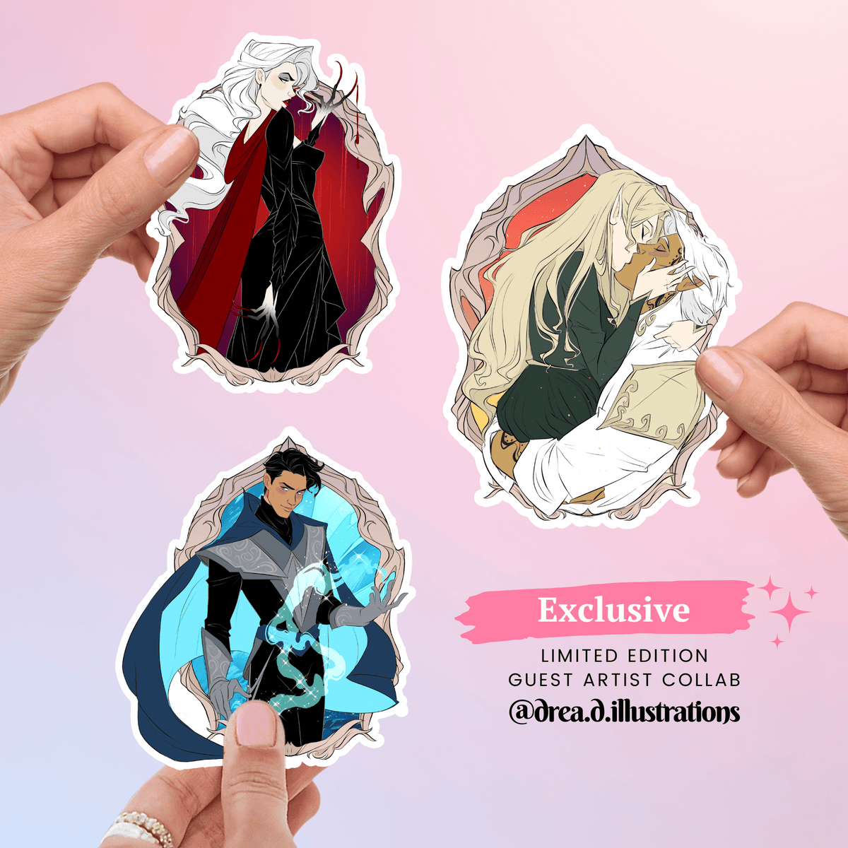 Bookish Queen Throne of Glass Stickers Throne of Glass Stickers - Exclusive @drea.d.art Collab