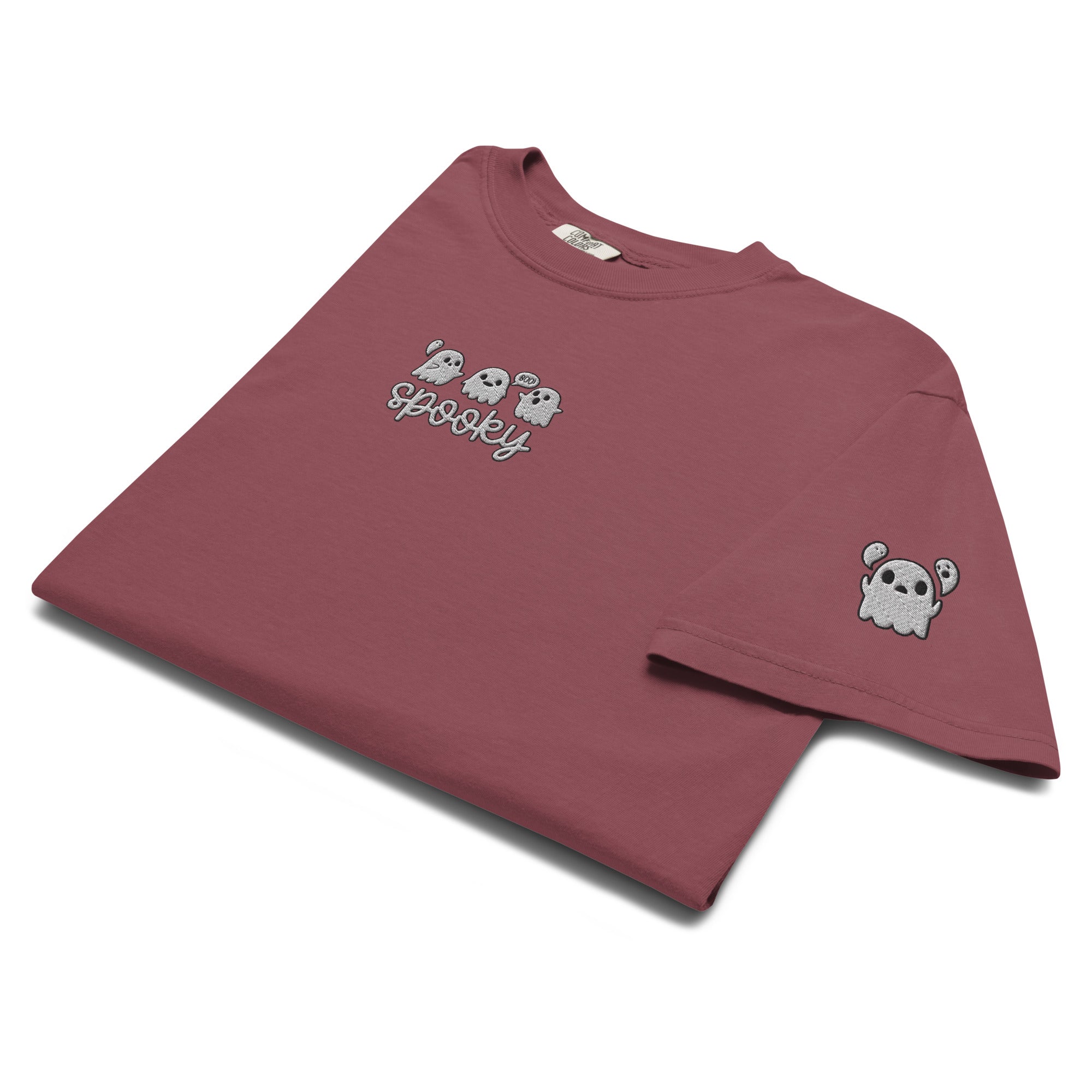 Embroidered Ghosties Tee Spooky Season