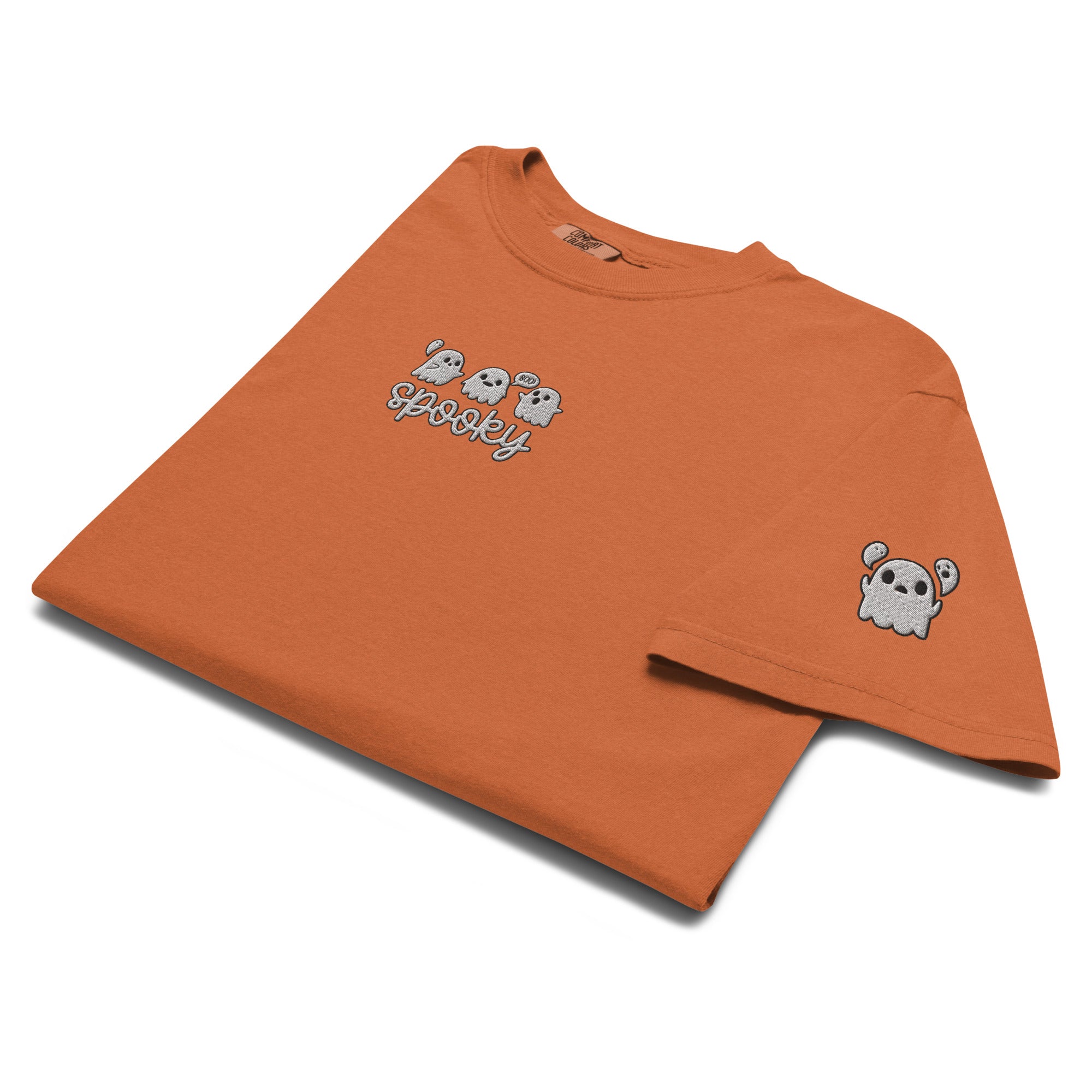 Embroidered Ghosties Tee Spooky Season