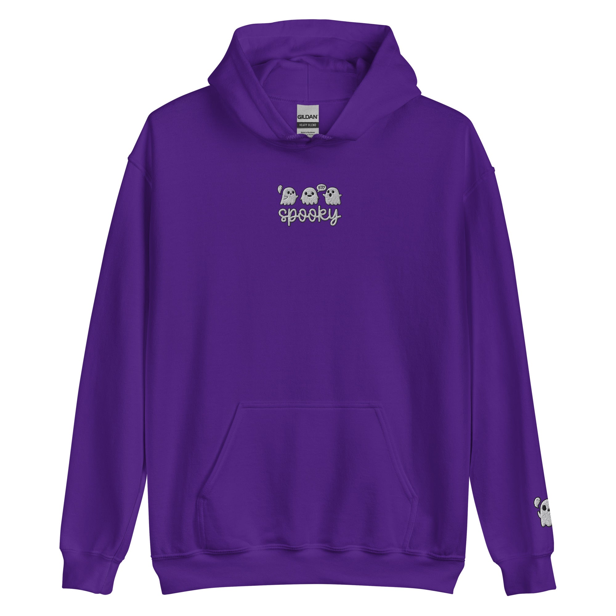 Boo Hoodie Spooky Embroidered Sweatshirt