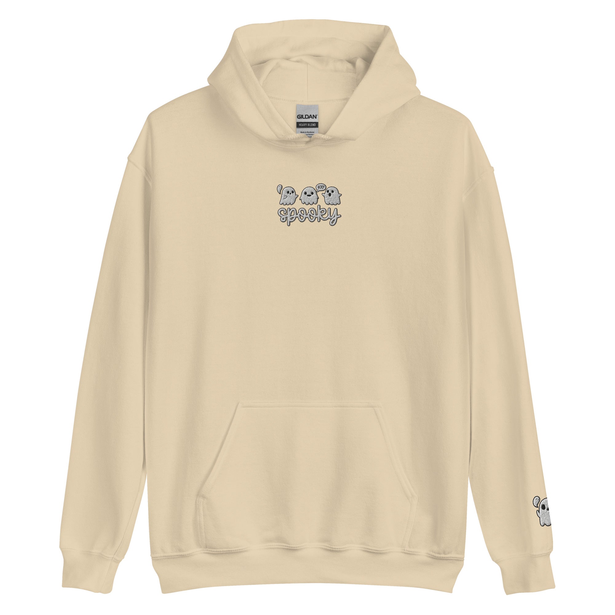 Boo Hoodie Spooky Embroidered Sweatshirt