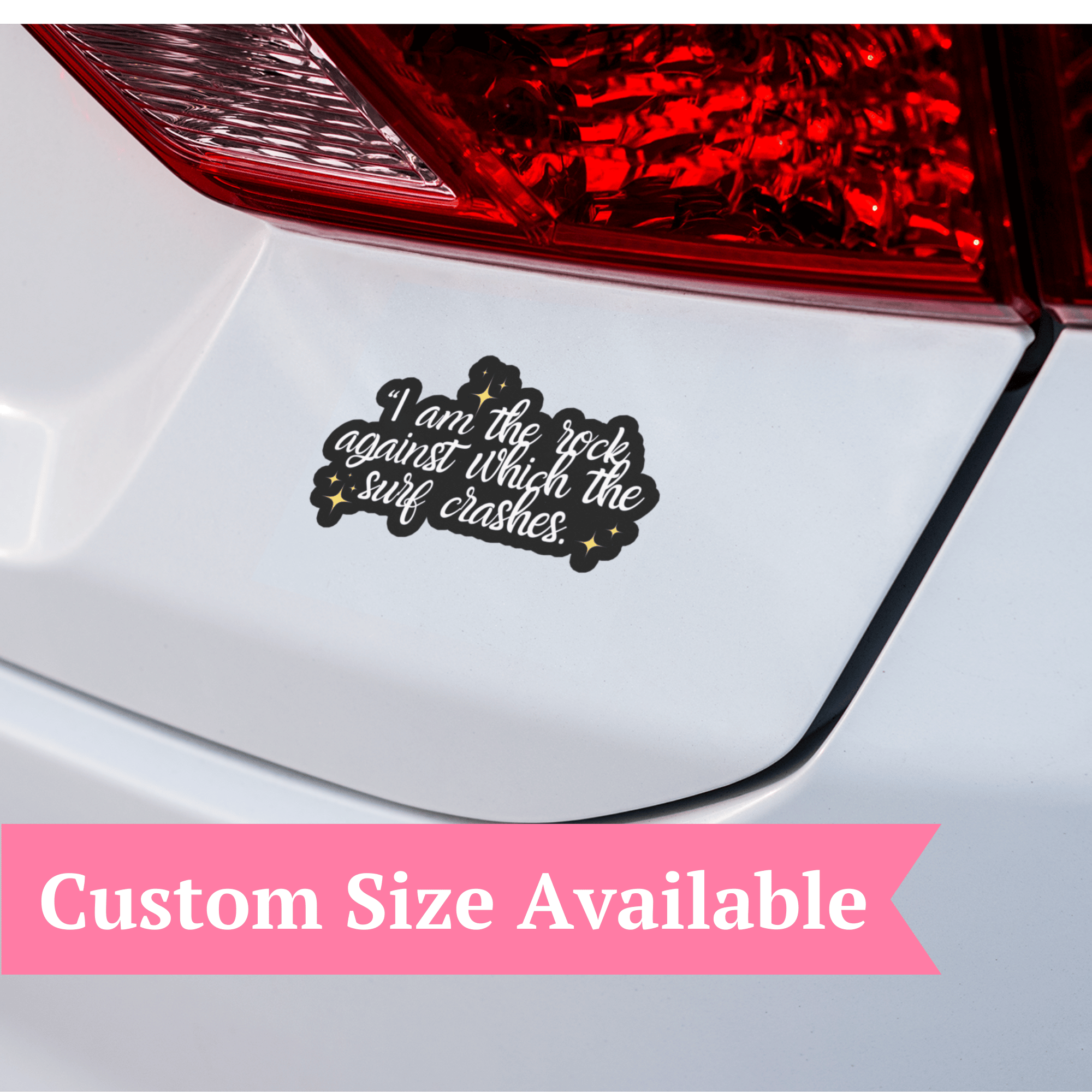 custom size waterproof bookish sticker for car, laptop, tablet and water bottle