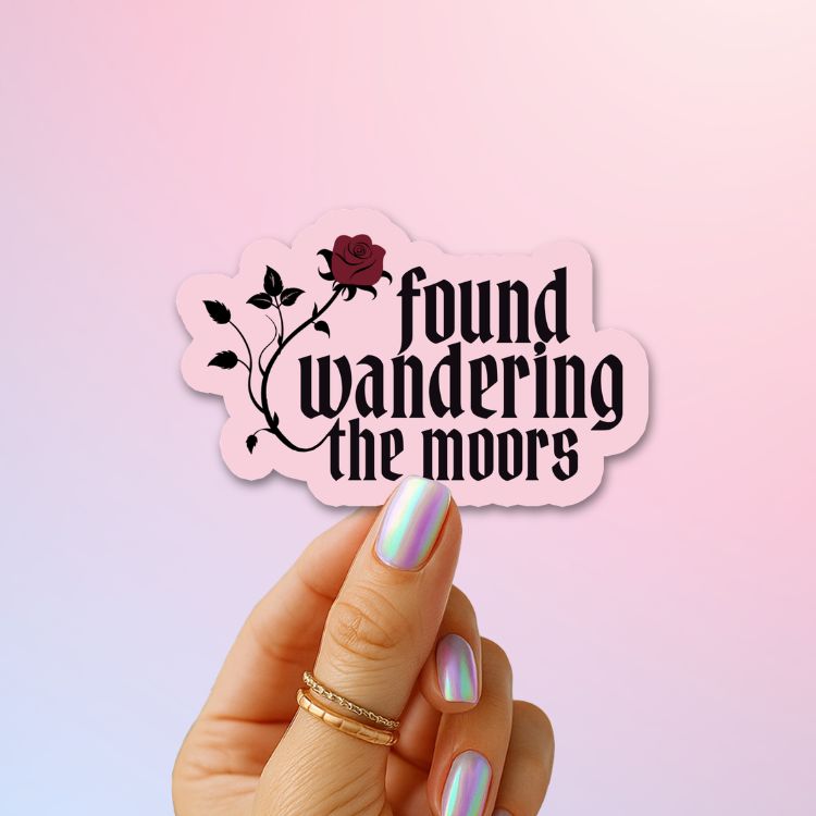 Bookish Queen Sticker Wandering the Moors Wuthering Heights Sticker