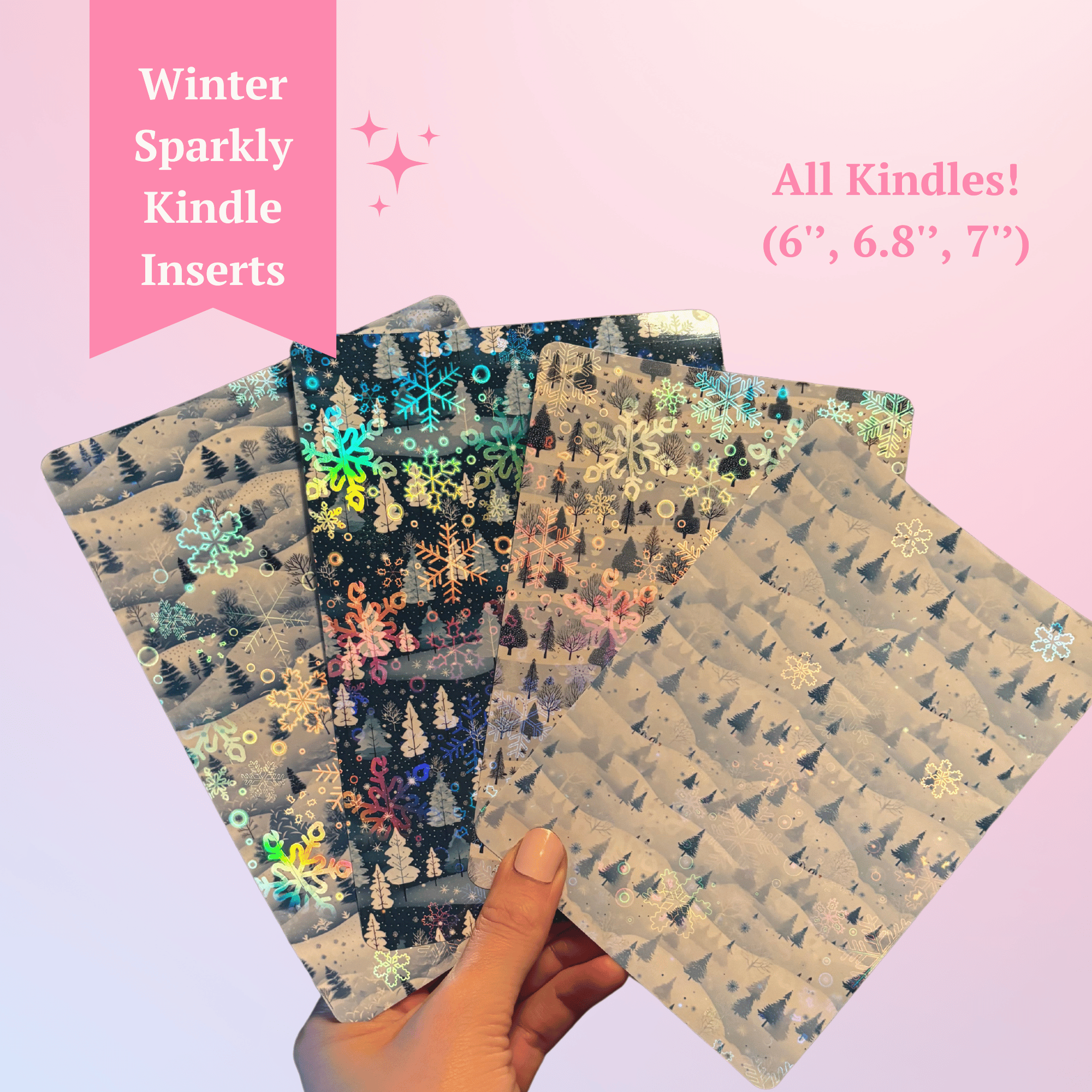 winter themed kindle insert