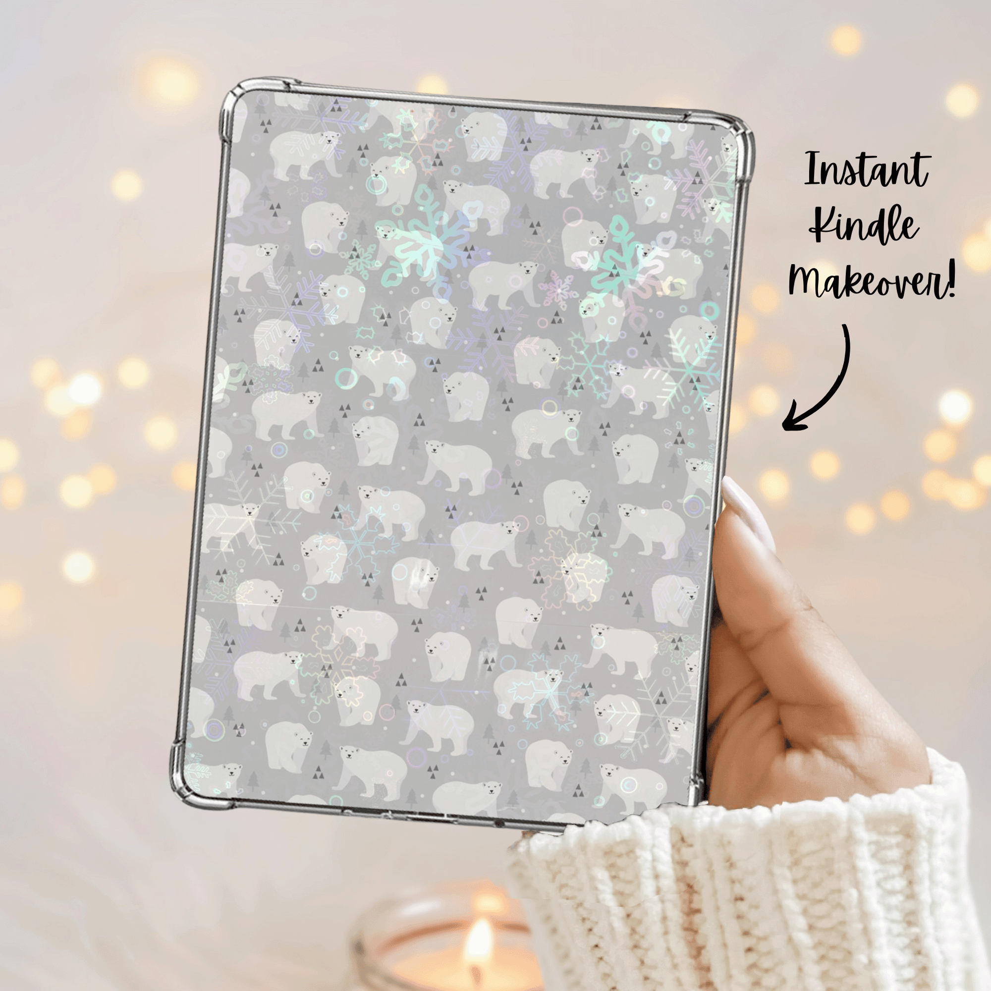 winter wonderland polar bear kindle inserts