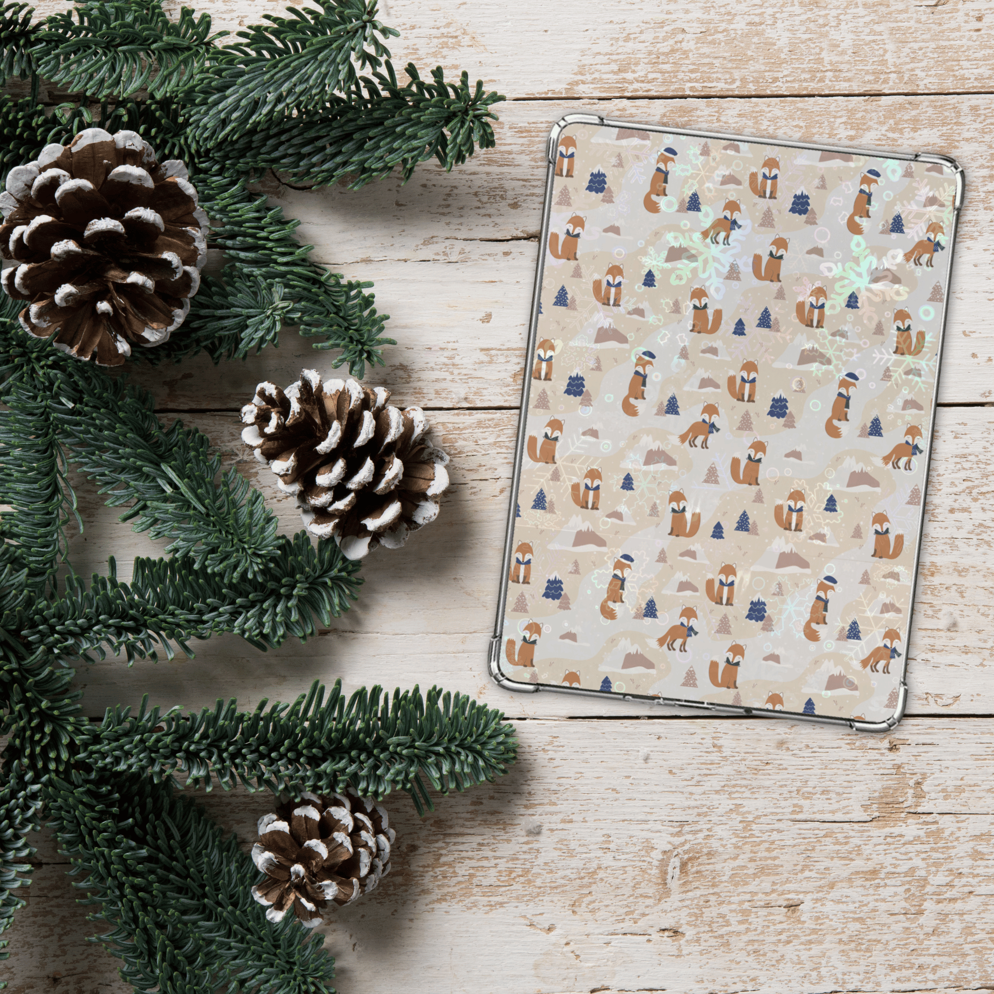 winter wonderland foxes kindle inserts