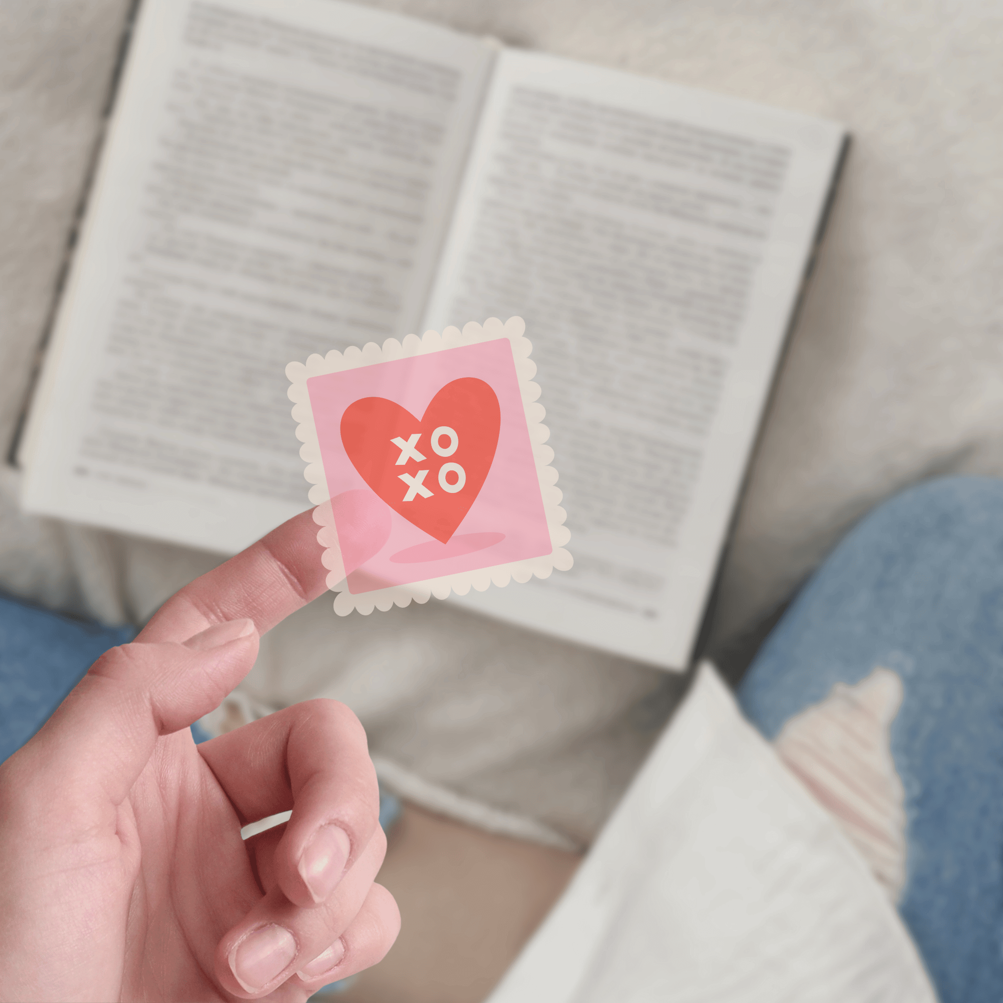 Postage Stamp Stickers Transparent Stickers Romantic Stickers Journaling Stickers Love Note Stickers Friendship Stickers Birthday Stickers Valentines Stickers Heart Stickers Xoxo Stickers Single Large Sticker Sticker Sheet Decoration